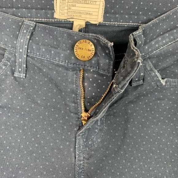 Current Elliott Stiletto Lake Skinny Jeans Blue 24 - Picture 3 of 5